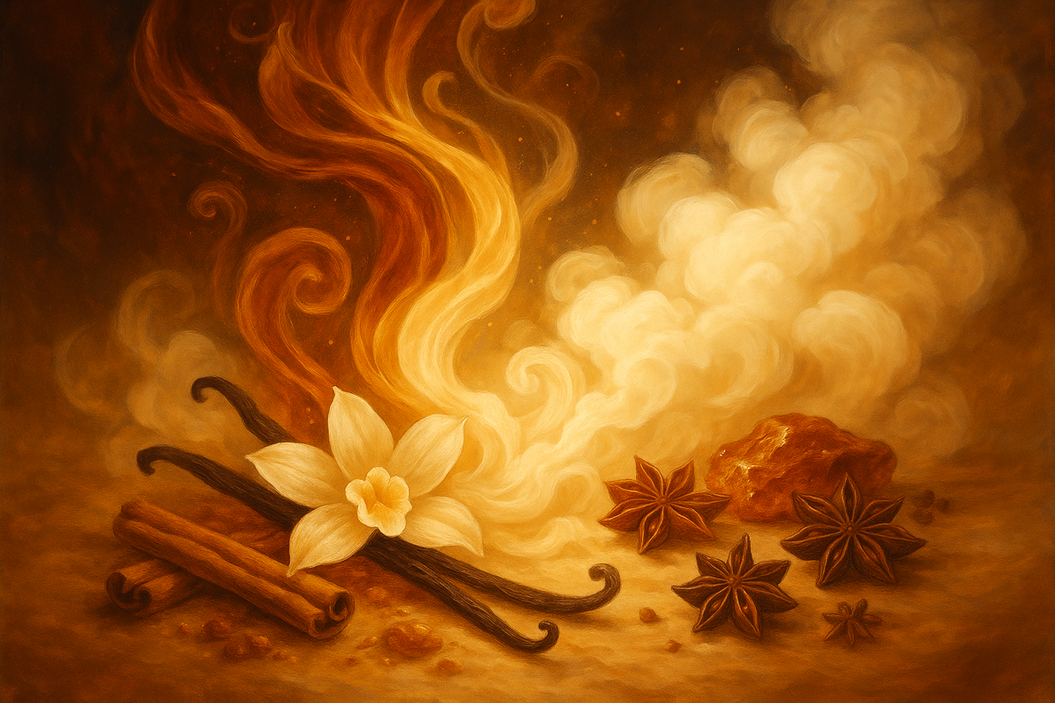 Give image - The base lingers with sensual oriental accords and creamy vanilla, creating a luxurious, lasting impression that’s both comforting and alluring